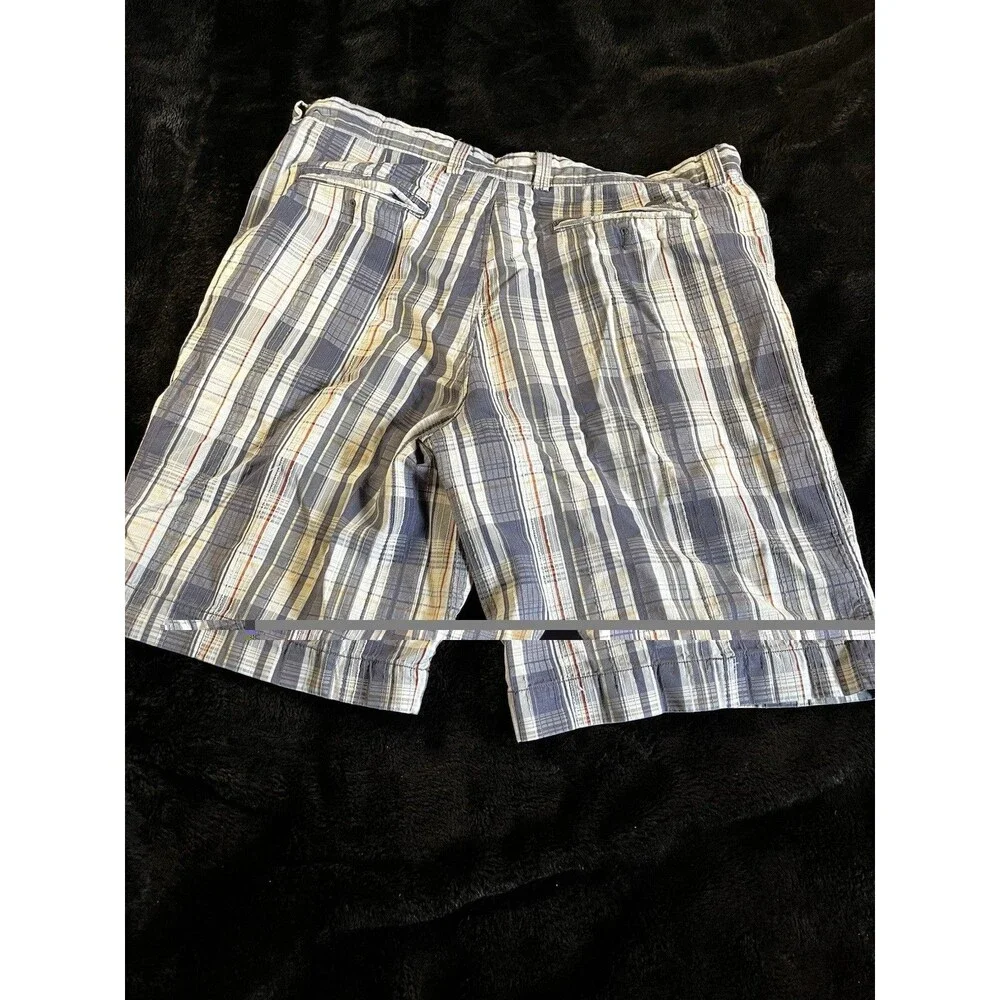 Tommy Bahama Shorts Plaid Blue Men’s Size 38